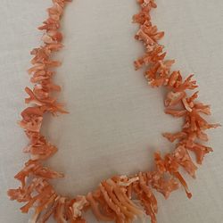 Vintage Branch Coral Necklace 