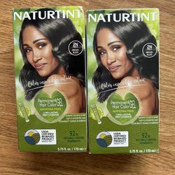 New Naturtint Permanent Hair Color Gel - 2N Black Brown - Lot Sale 