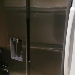 Stainless steel side by side refrigerator 