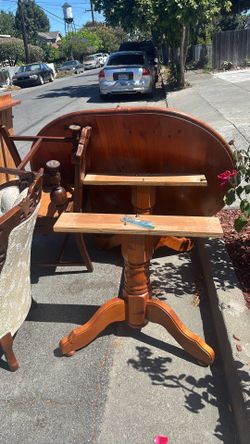 Dining table with three chairs