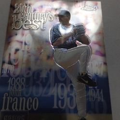 2000 John Franco, Topps Chrome Refractor, Trading Card # 474