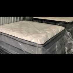 King size new thick pillow top bed can deliver 