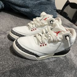 Jordan 3 White Cement Size 4y