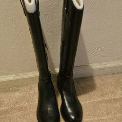 INC Womens Fawne Leather Knee-High Riding Boots