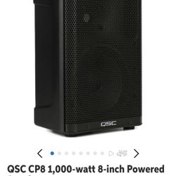 QSC CP8 8” Powered Speaker & Mount