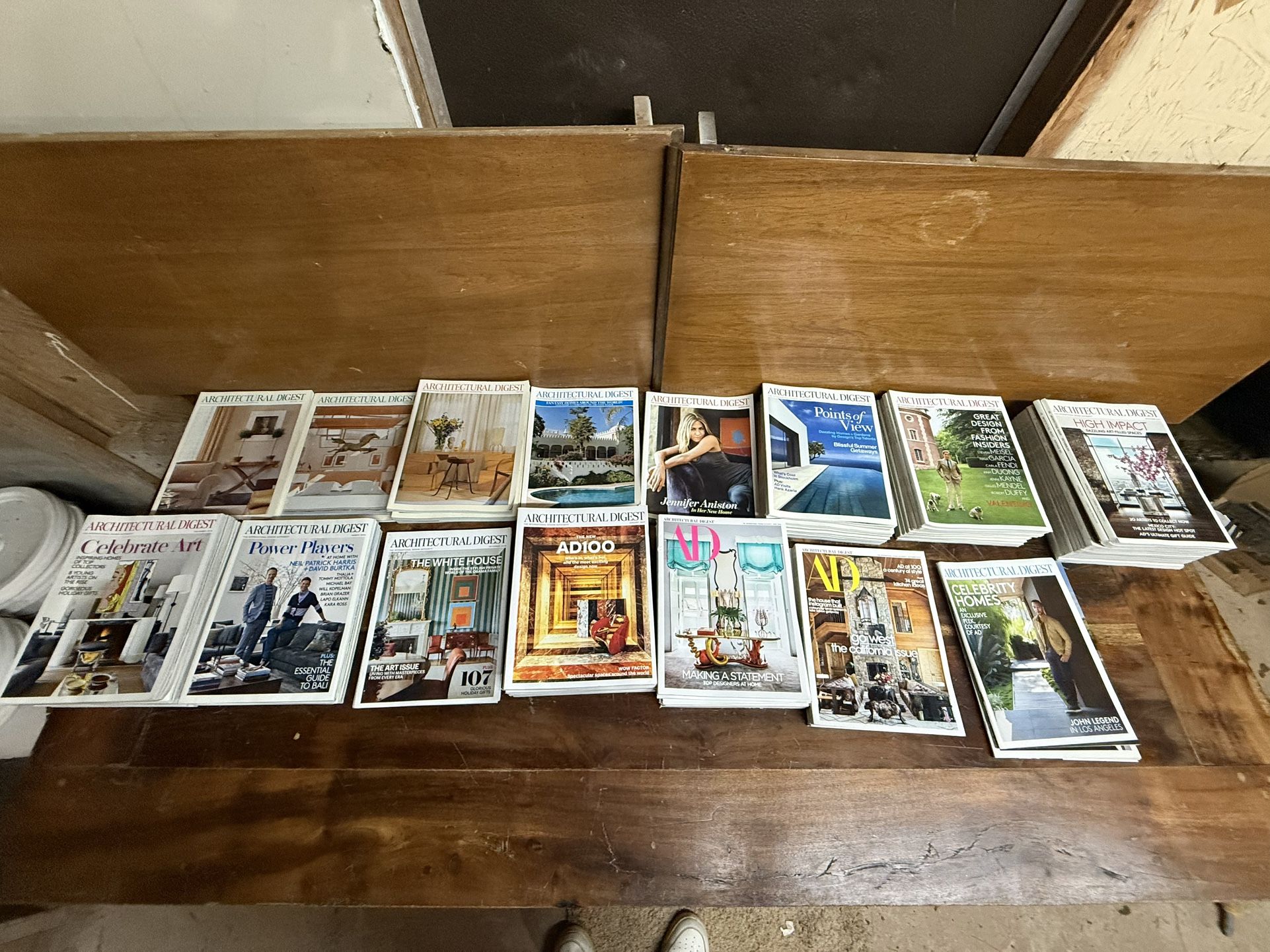 Architectural Digest Magazine’s Vintage and Newer Issues