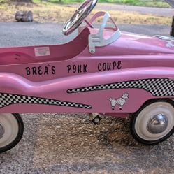 Pink Pedal Car