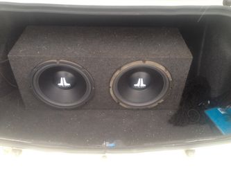 12" JBL speakers in box