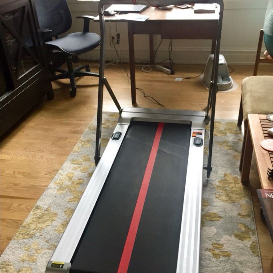 RHYTHM FUN 2 in 1 Folding Treadmill,Under Desk 