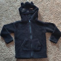 Girl's 4T Black Cat Hooded Jacket
