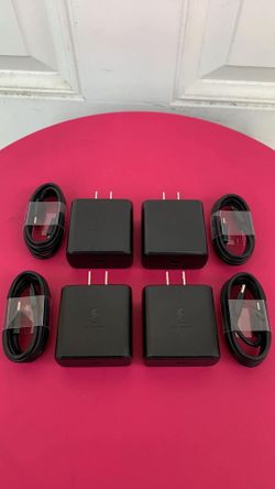 4 Brand New 45Watts Original Samsung Super Fast C-Type To C-Type Chargers