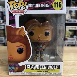 Clawdeen Wolf Monster High Funko Pop #116 Retro Toys Werewolf Dolls Mattel Vinyl