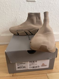 Balenciaga Beige Speed 2.0