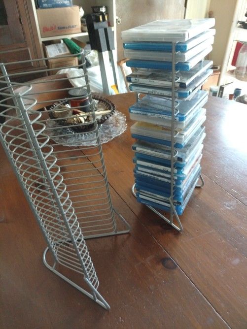 $8 Ea Blue Ray Disc / Cd Wire Rack (2). Both 15.00 Racks Only.