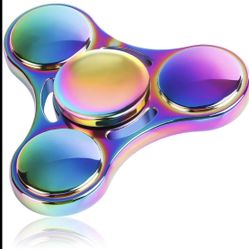Lot of 12 - Very high quality metal fidget spinner. These spinners spin for over 5 minutes. Each one comes in a plastic box.  Approximately 80 availab