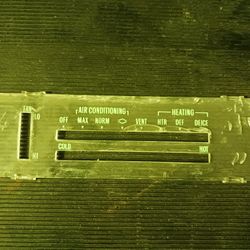 Chevelle Heater/Air Control Panel