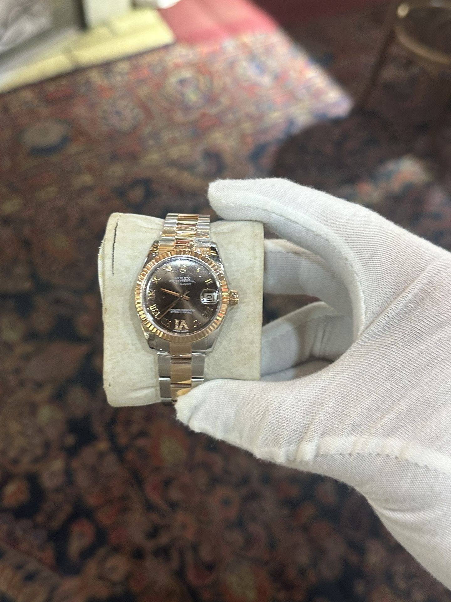 Rolex Datejust Tow Tone 31mm Chocolate