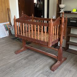 Vintage cradle crib
