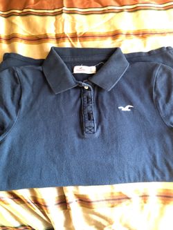Hollister navy blue shirt for girl size small