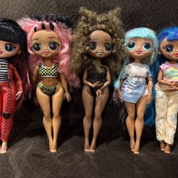 Lot Of 5 LOL OMG DOLLS