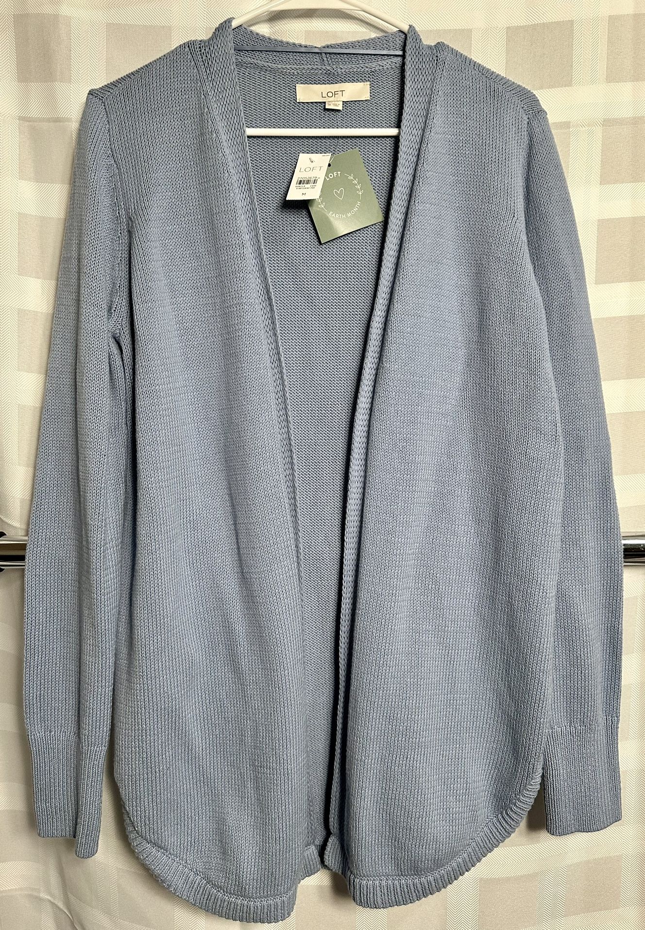 Loft Blue Scalloped Cardigan NWT Perfect For Spring