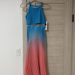 Blue And Pink Dress