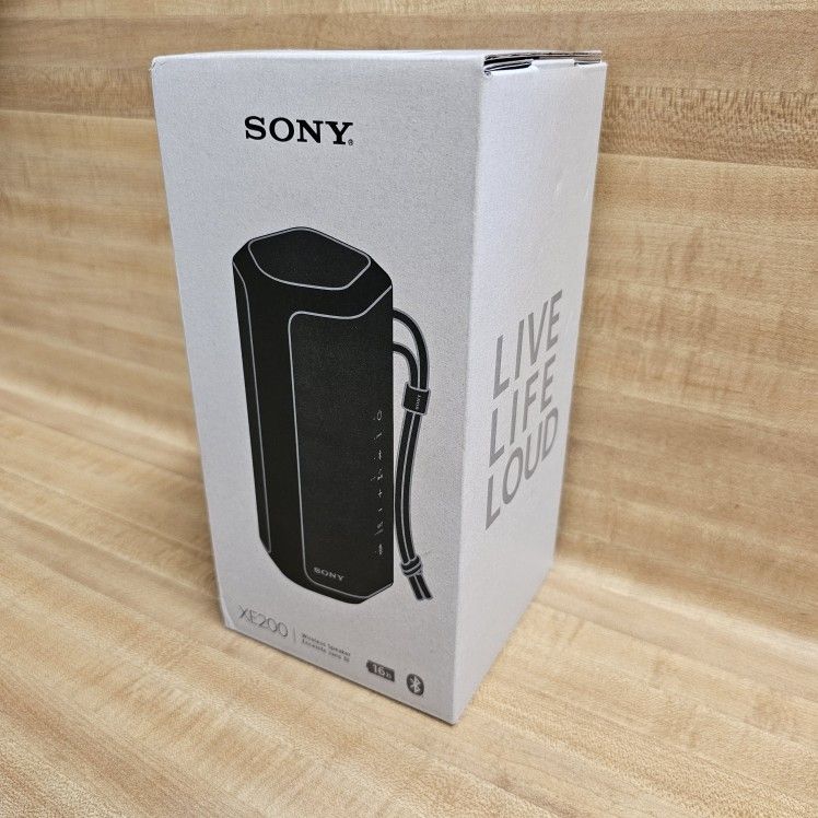 Sony SRS-XE Wireless Ultra Portable Bluetooth Speaker Water-Resistant, Dustproof & Shockproof *BLACK