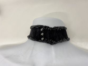 Black Jean Choker with Swarovski Crystals!