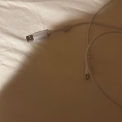 White USB C To USB A Connector Cord Used Logitech