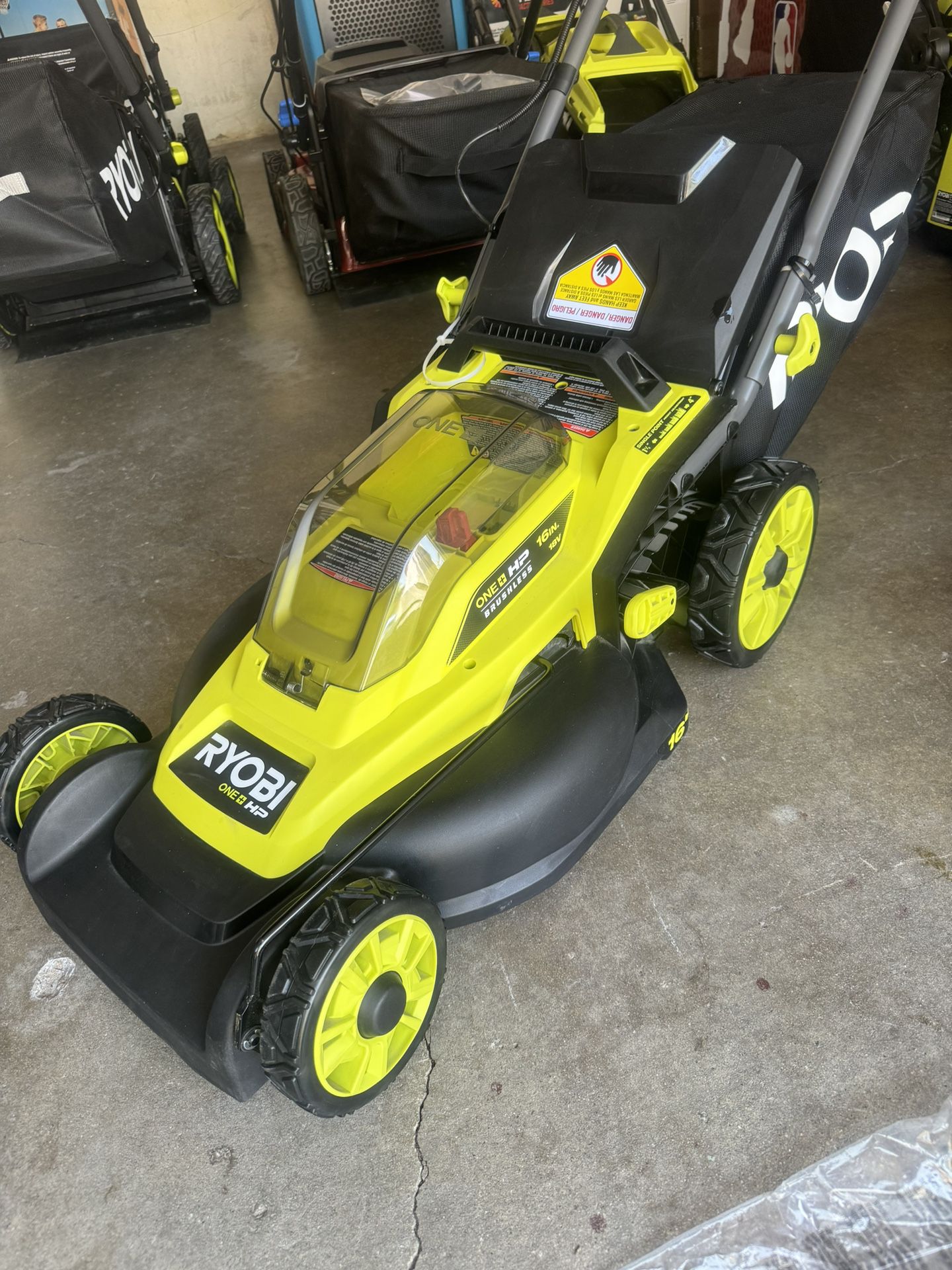 18V  Brand New Lawn Mower 2 Batteries  And Charger Including 