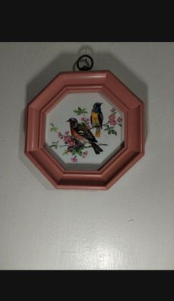 VINTAGE MOSAIC ARTWORK - BIRDS 8" - A80