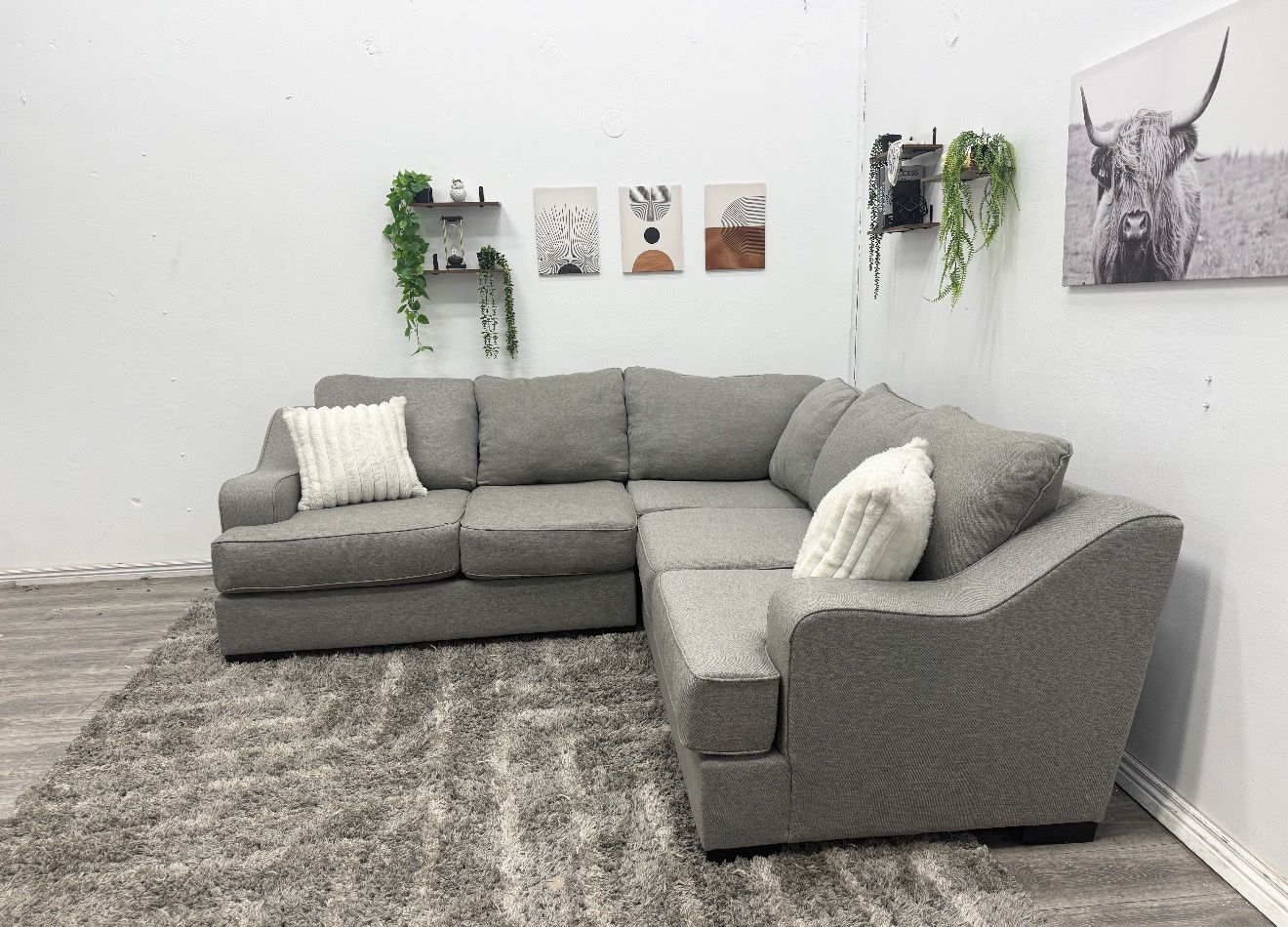 Gray Sectional Couch - Free Delivery
