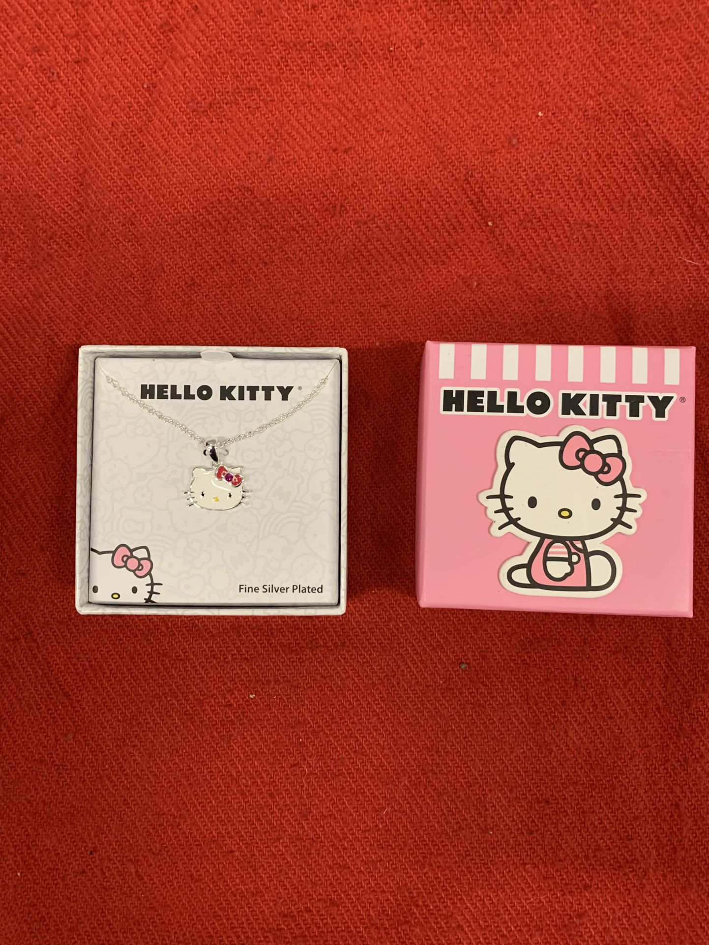Hello Kitty Fine Silver Plated Necklace