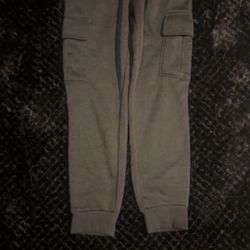 Southpole Gray Cargo Joggers – Fleece Sweatpants (M)