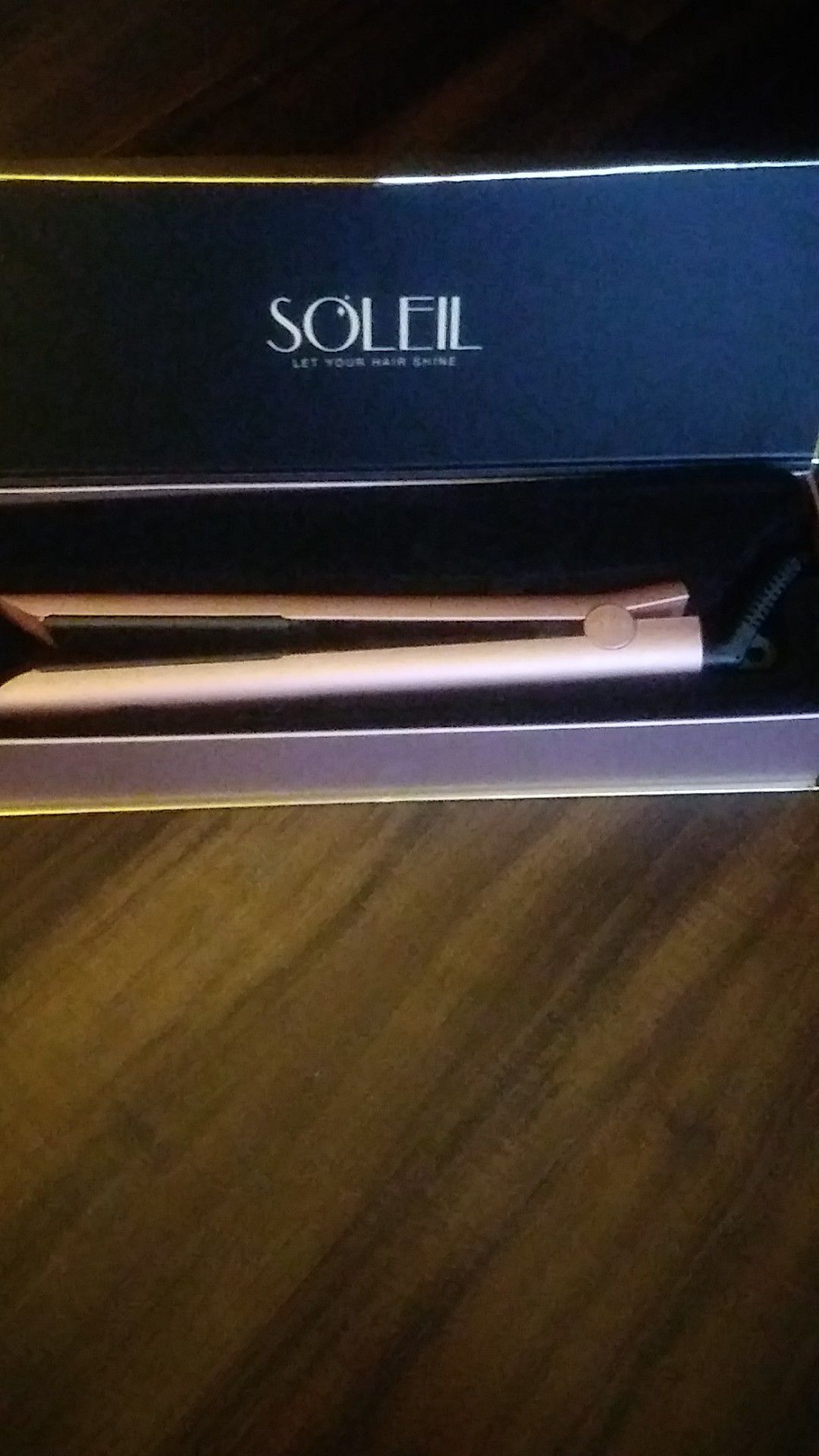 Soleil rose gold hair straightener/curler