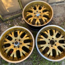 22 Inch  Gold Rims $500