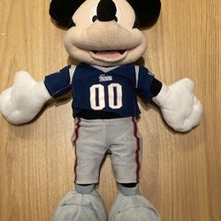 New England Patriots NFL Disney Mickey Mouse 14 Inch Plush