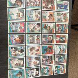 28 Miami Dolphins 1987 & 1988 Topps Football Cards With Marino, Duper, Clayton, Etc