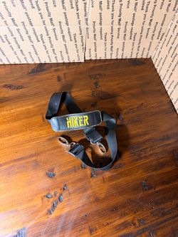Hiker Camera/Water Bottle Strap 28 with Solid Adjustable Straps Black