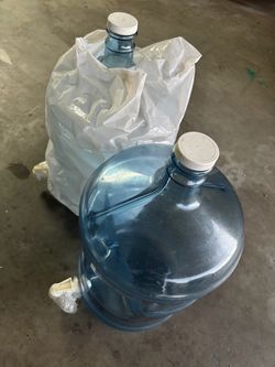 2 5 gallon bottles