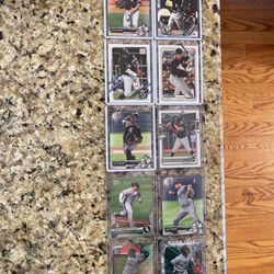 Lot of 10 Chicago White Sox Rookies- Present and 1 Past Player Jake Burger.