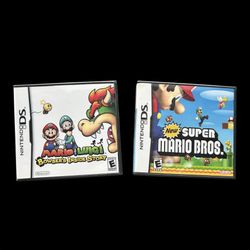 Empty - Mario Luigi Bowsers Inside Story Super Bros Cases Booklets for Nintendo DS Handheld Gaming System
