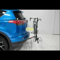 Platform Bike Rack For 2 Bikes Bicycles Bicycle Carrier Fits 2' & 1.25' Hitch Receiver
