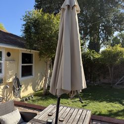 Patio Umbrella + Heavy Base