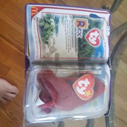 2000 McDonalds TY Beanie Rex New In Box