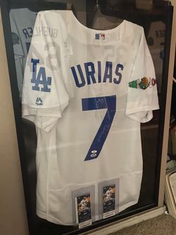 Julio Urías Signed Jersey PSA Cert & Inscription