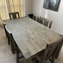 Dining Room Table And Six Chairs