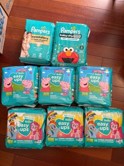 Pampers diapers $7/each or $50 for all