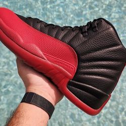 NEW + RECEIPT | Nike Air Jordan 12 "Flu Game" Size 11.5 xii MJ23 Black Red Bred Playoffs