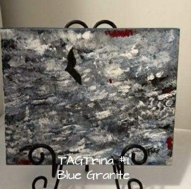 Original Painting #1 - Blue Granite - 8" x 10"